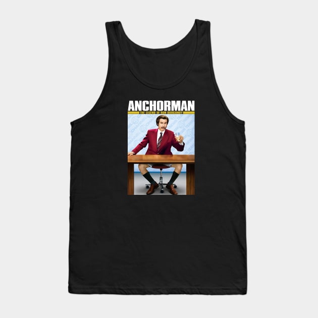 Anchorman Ron Burgundy Cheers Tank Top by Story At Dawn 